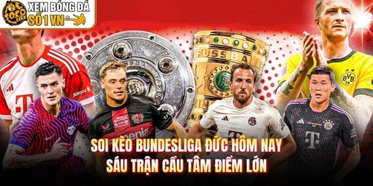 Soi Kèo Bundesliga Đức Hôm Nay: Sáu Trận Cầu Tâm Điểm Lớn