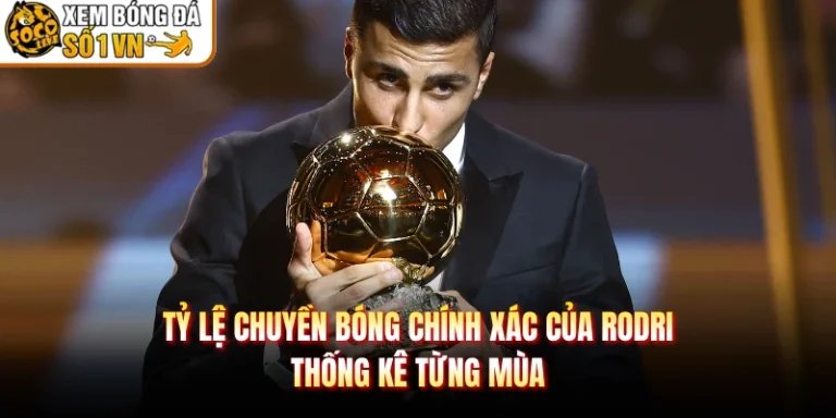 Tỷ Lệ Chuyền Bóng Chính Xác Của Rodri - Thống Kê Từng Mùa