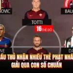Cầu Thủ Nhận Nhiều Thẻ Phạt Nhất Giải Qua Con Số Chuẩn